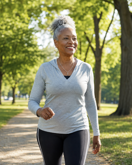 lady senior walking