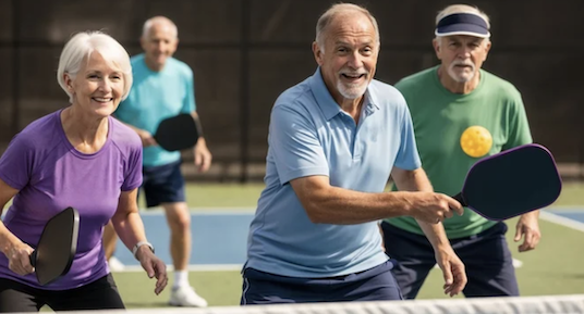 seniors pickleball