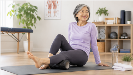 Fascia Roller Asian Lady