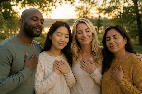 4 people at peace