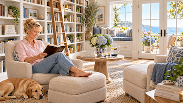 SJ Home library with BIBLE