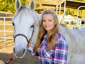 SJ with white horse